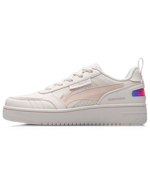 Li-ning White (Wmns) No.258 Classic Leisure Low ' '