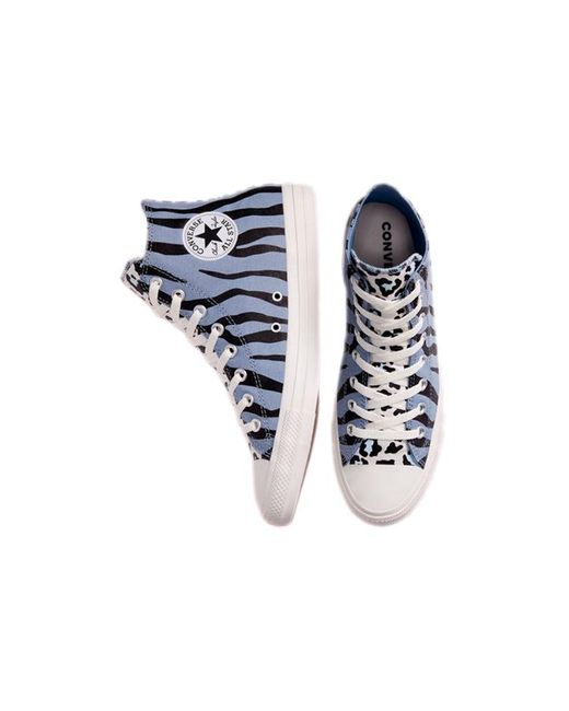 Converse Blue Chuck Taylor All Star High 'Twisted Archive Print for men