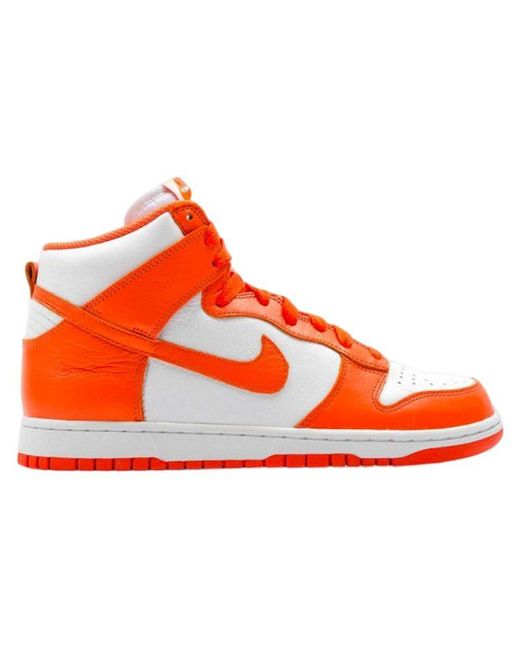 Nike Red Dunk High Retro Qs 'Syracuse' for men