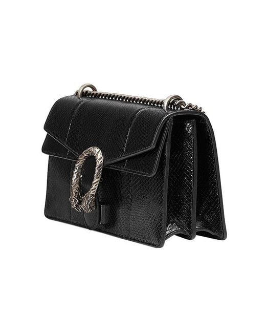 Gucci Black (Wmns) Dionysus Leather Single Shoulder Bag Medium