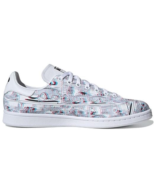 Adidas Blue Disney X Stan Smith 'Mickey Mouse Comic Strip' for men