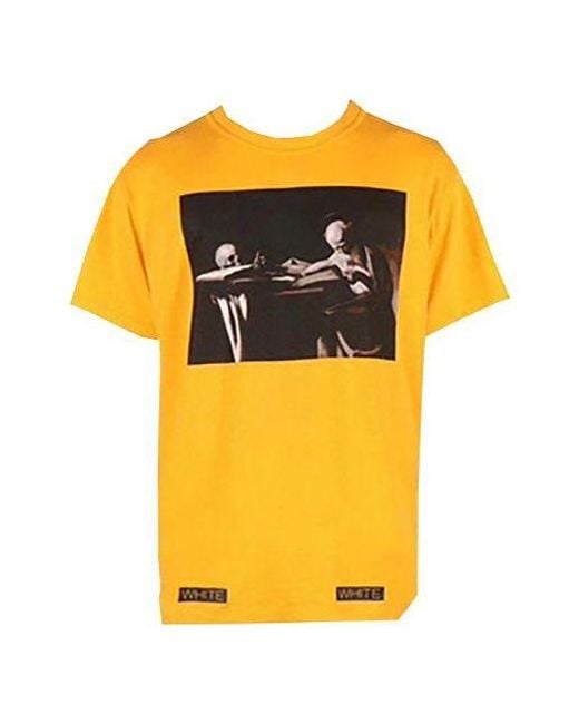 Off-White c/o Virgil Abloh Yellow Ss21 Co Virgil Ablo Ow Tee