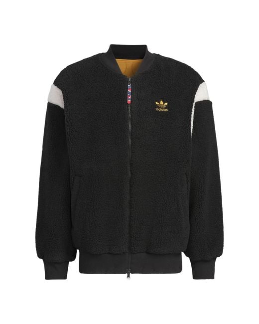 Adidas Black Originals X Feifei Ruan Reversible Sherpa Bomber Asia Sizing for men