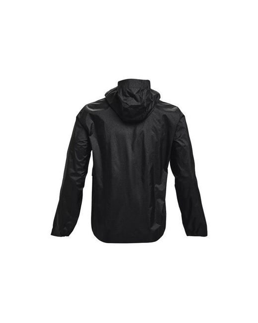 Under Armour Black Impasse Rain 2.0 Casual Sports Hooded Jacket for men