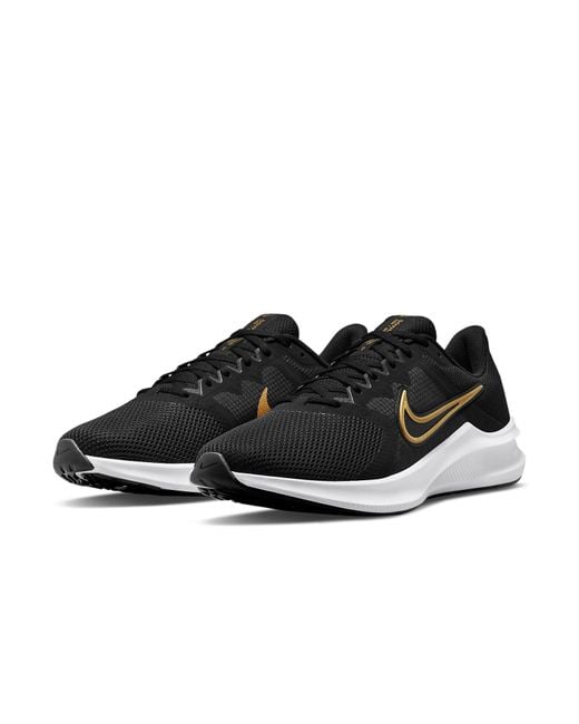 Nike Black Downshifter 11 Metallic' for men