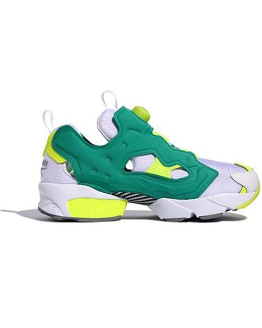 Reebok Green Instapump Fury 'Icons Pack for men