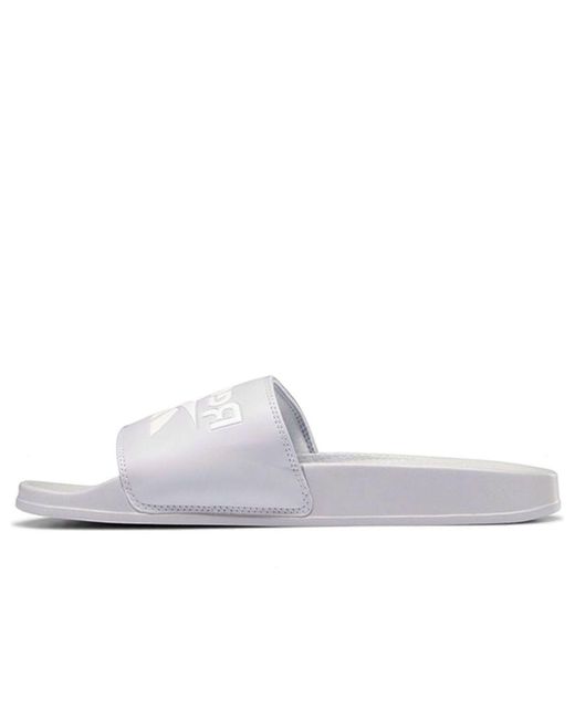 Reebok White Classic Slide for men