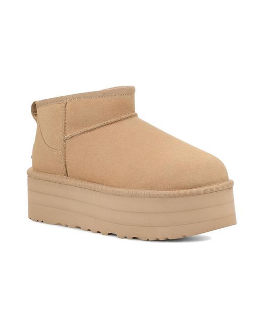 Ugg Natural (Wmns) Classic Ultra Mini Platform 'Driftwood'