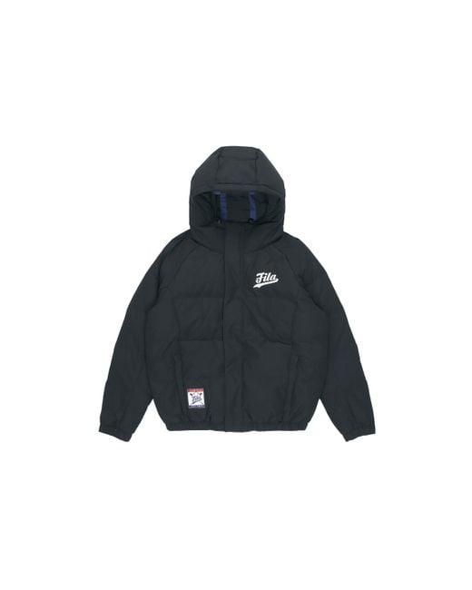 Fila Blue Logo Print Down Jacket for men