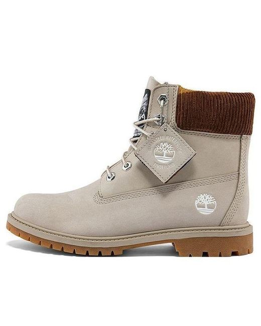 Timberland Brown Heritage 6 Inch Waterproof Wide Fit Boots