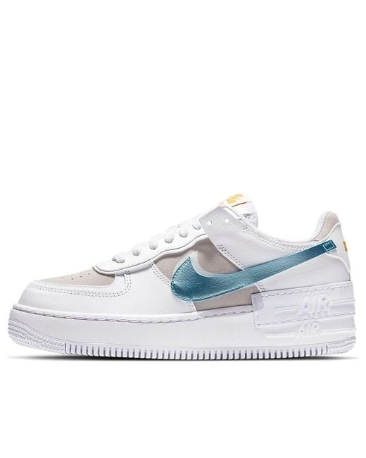 Nike White (Wmns) Air Force 1 Shadow Glacier Ice'