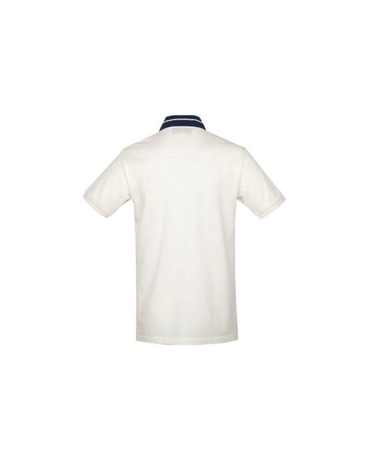 Gucci White Interlock G Short Sleeve Polo for men