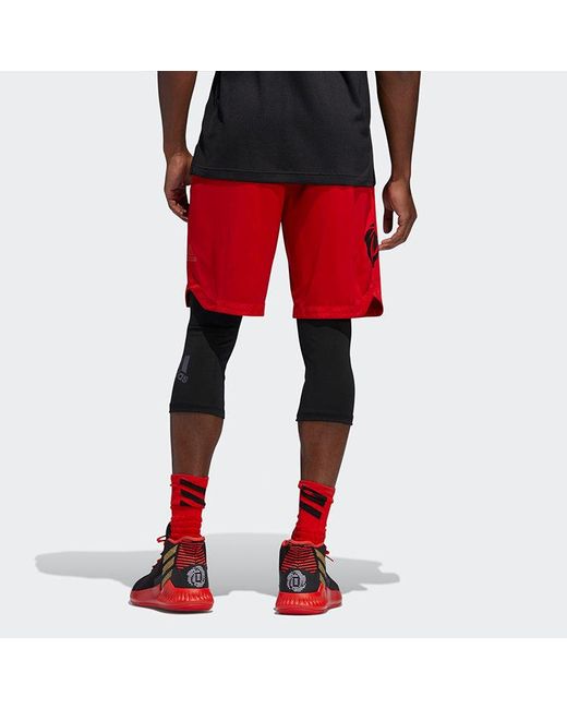 Adidas Red Rose Short Training Gym Sports Basketball Shorts for men
