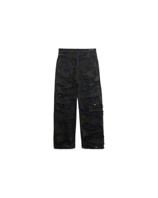 Balenciaga Black Super Destroyed Baggy Pants for men