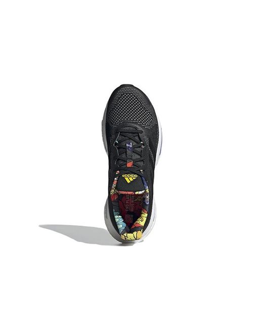 Adidas Black Solarglide 5 Floral' for men