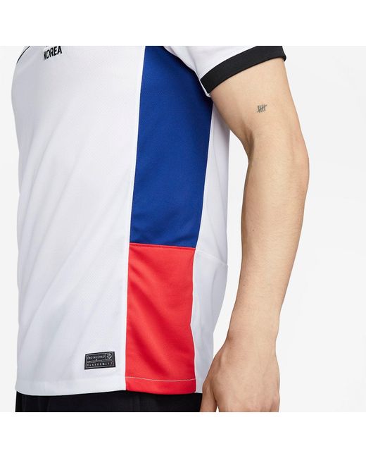 Nike White Dri Fit South Korea 2023 Stadium Away Jersey Global' for men