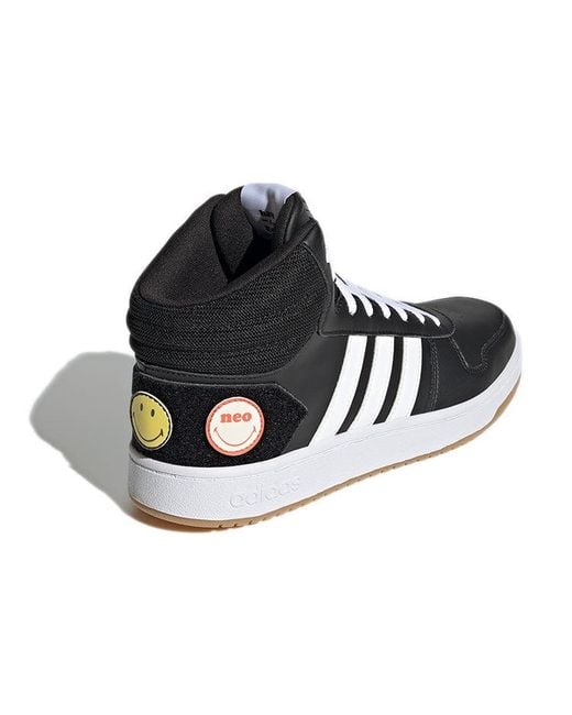 Adidas Black Hoops 2.0 Mid for men