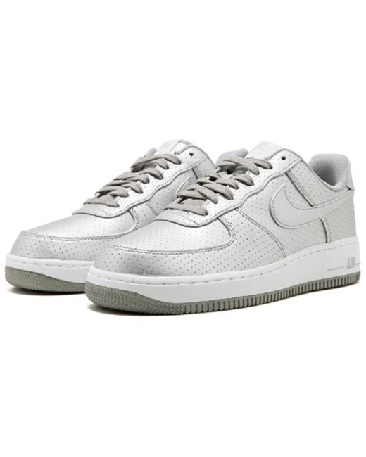 nike air force 1 07 white and silver