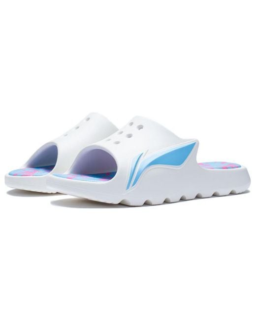 Li-ning Blue Lnbb Slde Sports Slippers for men