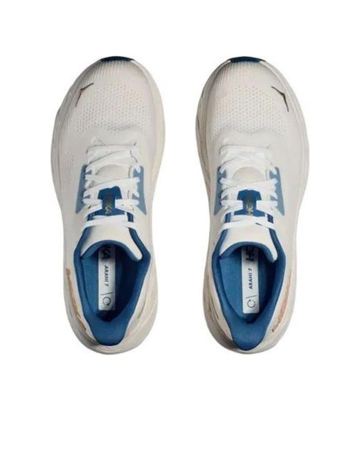 Hoka One One White Arahi 7 2E Wide 'Frost' for men