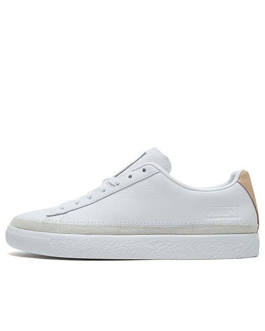 PUMA White Basket Trim Block Team' for men
