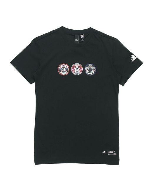 Adidas Black Gfx T China Short-Sleeve Tee for men