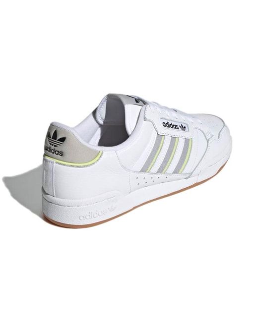 Adidas White Continental 80 Stripes for men