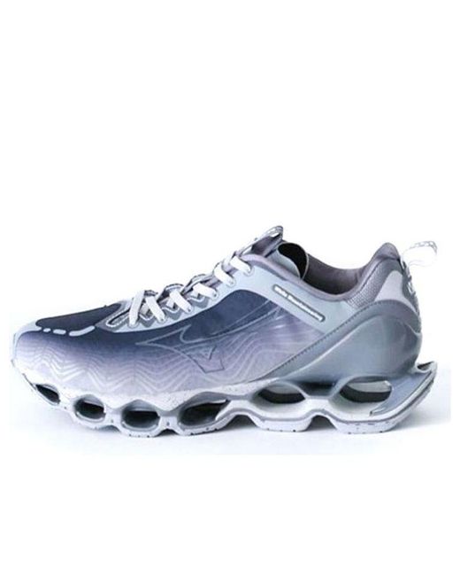 Mizuno Blue White Mountaineering Wave Prophecy X Shoes for men