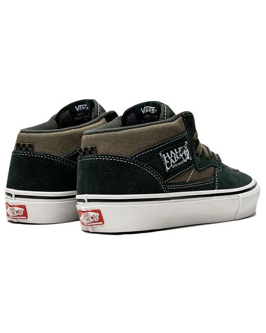 Vans Black Skate Half Cab 'Scarab Military' for men