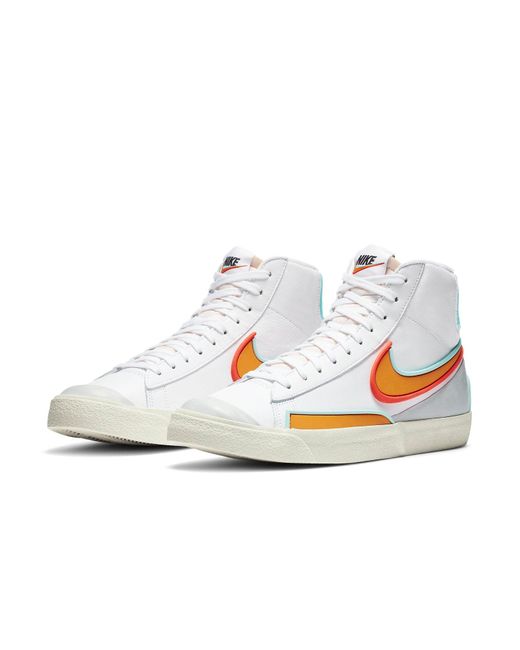 Nike White Blazer Mid '77 Infinite Kumquat' for men