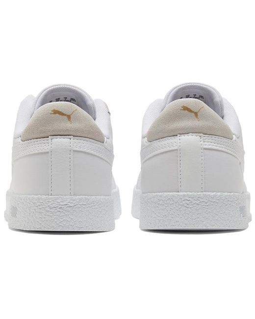 PUMA White Club Nylon Casual Skateboarding Shoes for men
