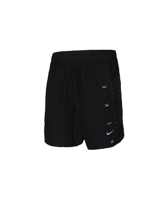 Nike Black Challenger7 Brief Running Athleisure Casual Sports Shorts for men