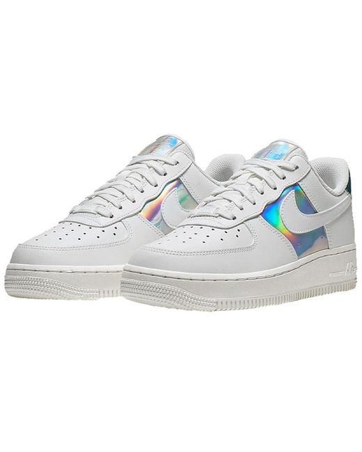 air force 1 low white blue iridescent