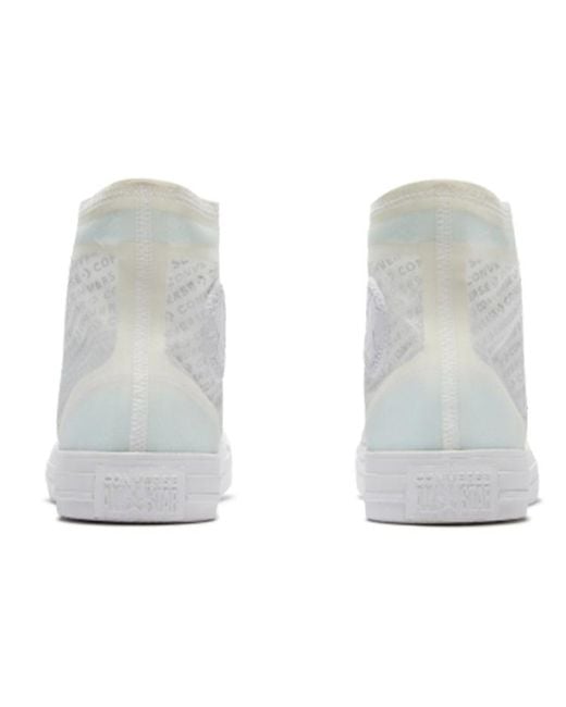 Converse Gray Chuck Taylor All Star High 'Translucent' for men