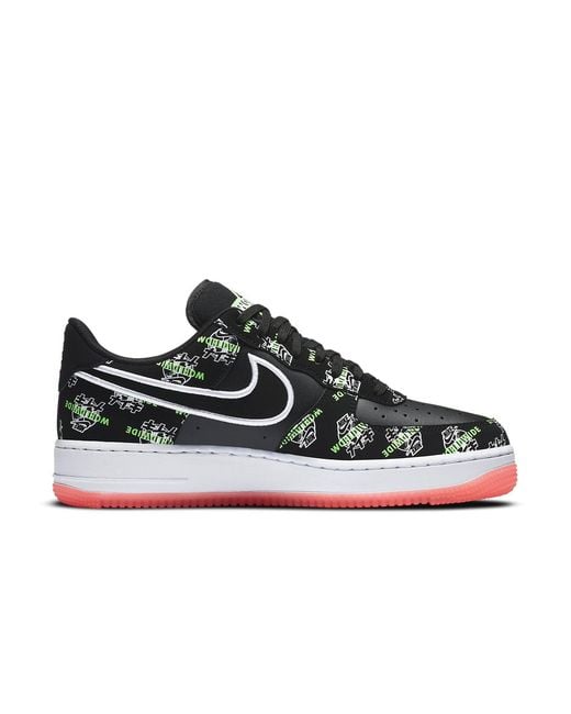 Nike Black Air Force 107 Lv8 Worldwide for men