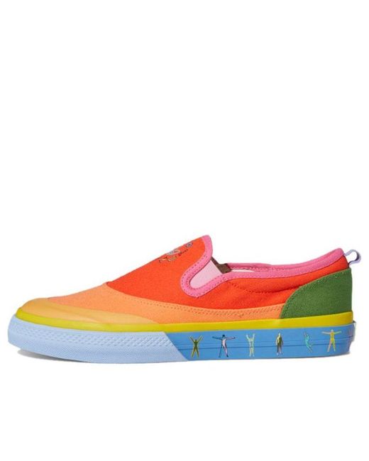 Adidas Red Nizza Slip-On Low 'Pride Pack for men