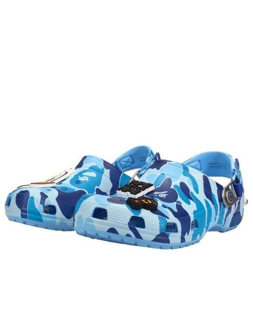 CROCSTM Blue X A Bathing Ape Clog Camo" Sneakers for men