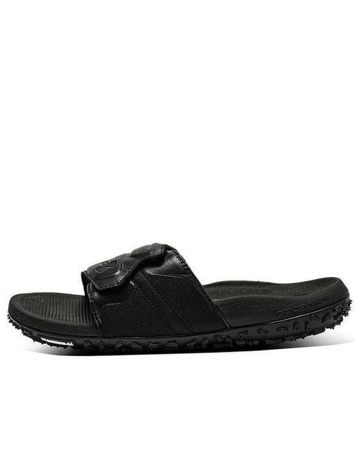 Under Armour Black Fat Tire Slides for men