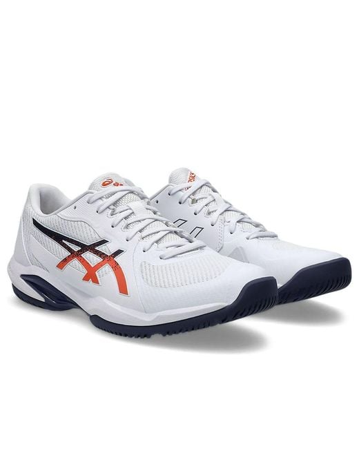 Asics White Solution Swift Ff 2 Clay Nova' for men