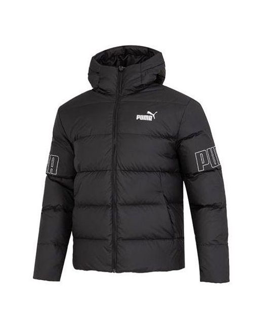 PUMA Black Power Hooded Down Puffer Jacket '' for men