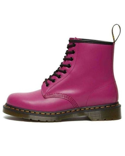 Dr. Martens Purple Dr.Martens 1460 Smooth Leather Lace Up Boots