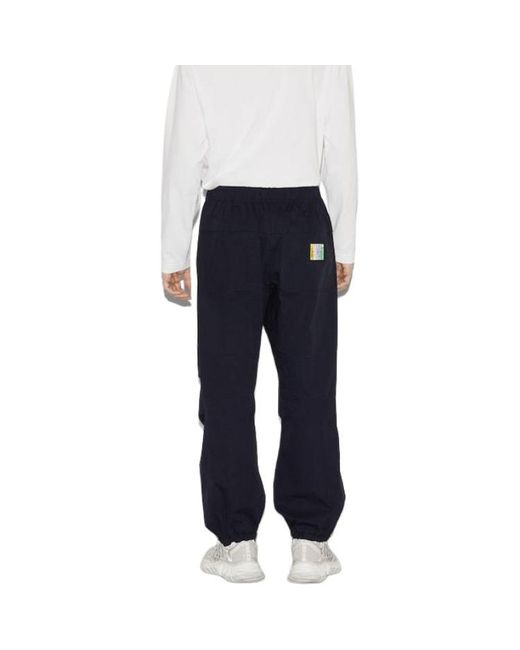 Gucci Black Cotton Ripstop Cargo Pant With Patch 'Dark' for men