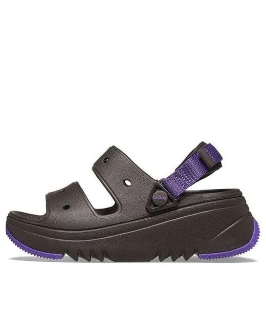 CROCSTM Brown (Wmns) Hiker Xscape Sandal 'Espresso Neon'