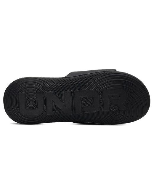 Under Armour Black Ansa Graphic Slide Beta' for men