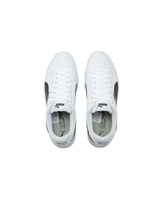 PUMA White Smash Vulc Retro Casual Skateboarding Shoes Shoe for men