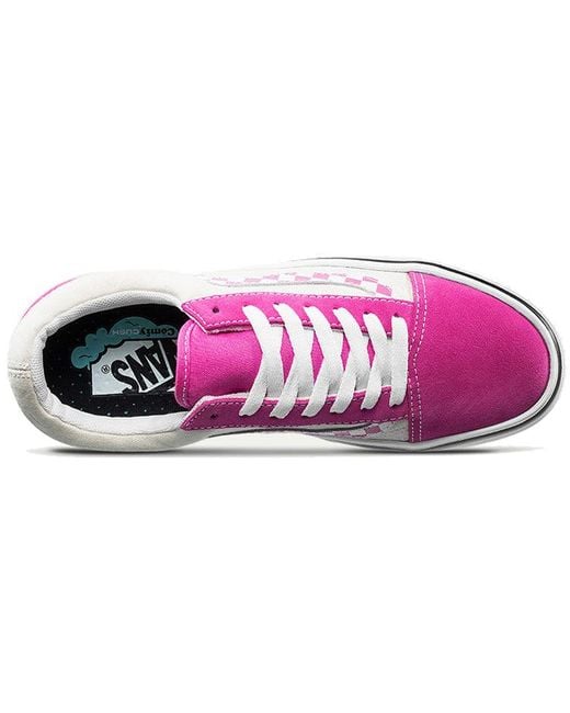 Vans Pink Comfycush Old Skool 'Sidestripe Carmine Rose' for men