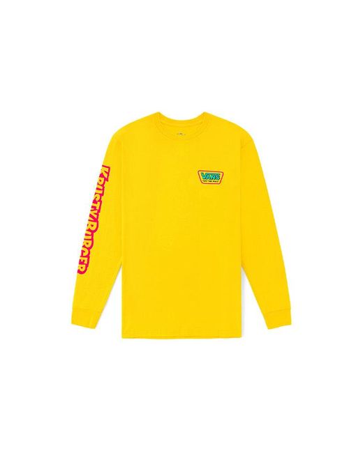 Vans Yellow Simpson Crossover Long Sleeves Couple Style for men