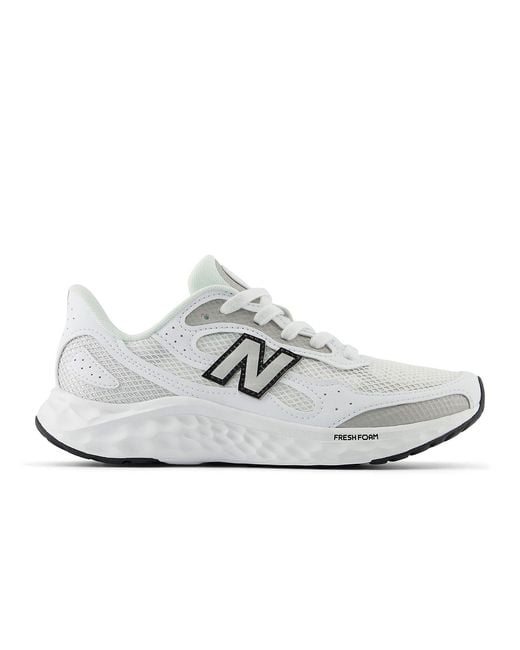 New Balance White Fresh Foam Arishi V4 With Ight Old Etallic And Gum' for men
