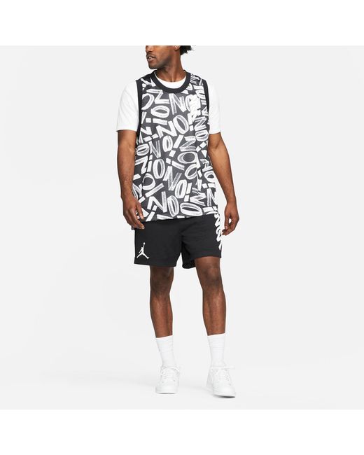 Nike Black Dri-Fit Zion Letter Printed Basketball Sports Net Ventilate Quick-Dry Vest for men