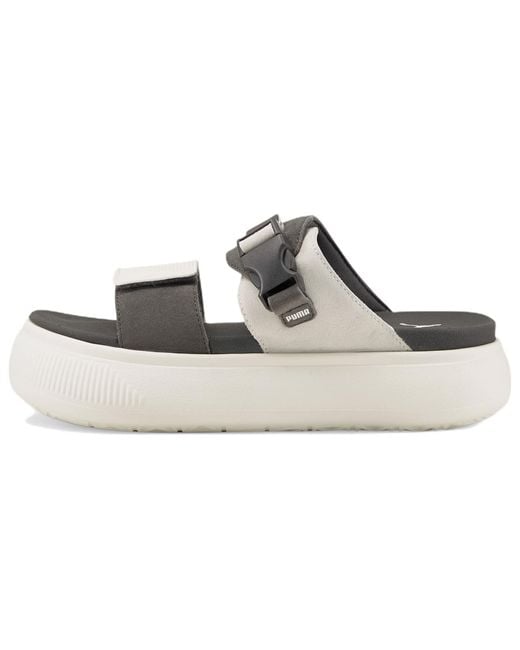 PUMA White (Wmns) Suede Mayu Sandal 'Marshmallow Dark Shadow'